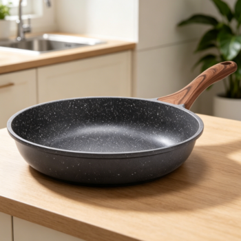 Granite-textured nonstick frying pan, without stone-textured pan (for omelets), available in multiple sizes (9.5 inches)